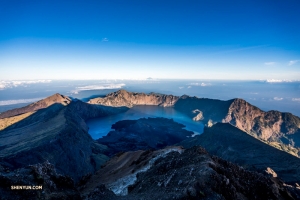 Na vrcholku Mt. Rinjani.