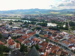 Pohled na malebný Trenčín.