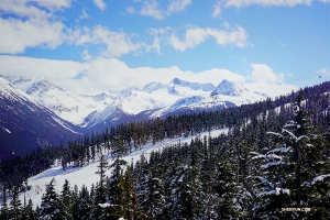 A view of Whistler Mountain. (Photo by dancer Edwin Fu)